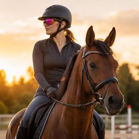 EquiView Smart Glasses with Camera – Record Every Ride in 1080P POV Video, Bluetooth Audio & Hands-Free Calls, UV400 Polarized Riding Sunglasses, EIS Anti-Shake, IP54 Water & Dust Resistant in Saudi Arabia
