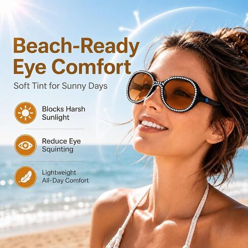 Smart Glasses for Women, Touch Control, Voice Assistant, 7H Playtime in Saudi Arabia