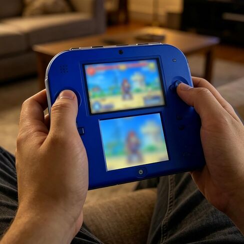مجموعة ملحقات JDGPOKOO 4 في 1 لجهاز Nintendo 2DS، غطاء حماية شفاف لجهاز 2DS، طقمان من واقيات الشاشة وكابل شحن متوافق مع Nintendo 2DS فقط in Kuwait