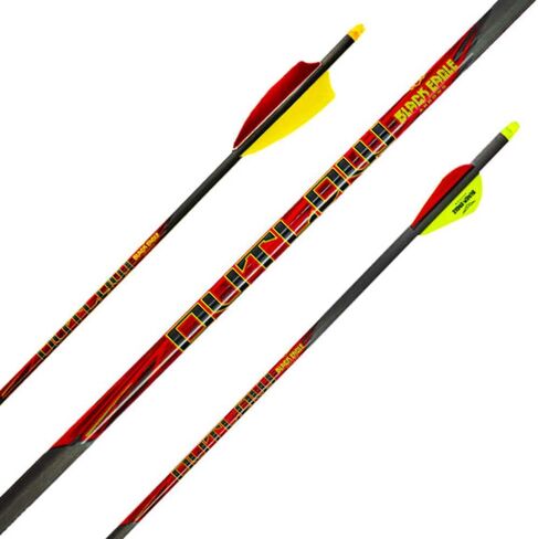 Black Eagle Outlaw Fletched Arrows - 6-Pack-400 Spine-.005 +/- in Saudi Arabia