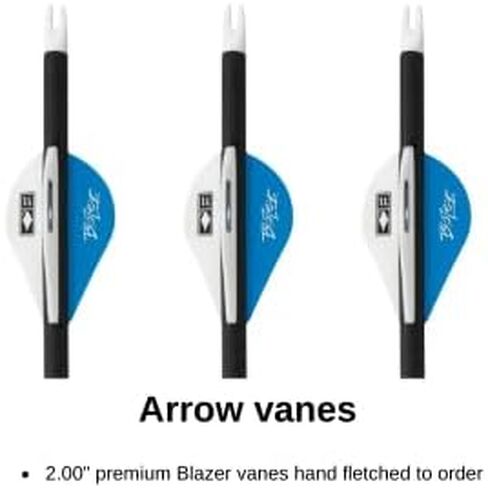 Tooth Of The Arrow - 0.166" | 4mm Hunting Arrows - 3k Carbon Rolled - Lighter, Faster, Durable - .003 Straightness - 300 and 350 Spine. Compound & Recurve Bow in Saudi Arabia