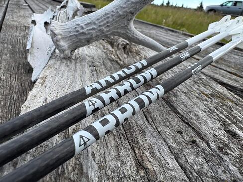 Tooth Of The Arrow - 0.166" | 4mm Hunting Arrows - 3k Carbon Rolled - Lighter, Faster, Durable - .003 Straightness - 300 and 350 Spine. Compound & Recurve Bow in Saudi Arabia
