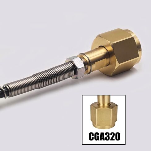 High Pressure Compressed Air CO2 Carbon Dioxide Gas Transfer Fill Station Charging Hose CGA320 with Vent in Saudi Arabia