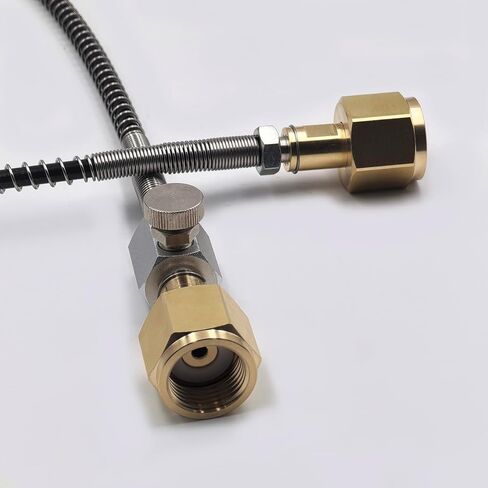 High Pressure Compressed Air CO2 Carbon Dioxide Gas Transfer Fill Station Charging Hose CGA320 with Vent in Saudi Arabia