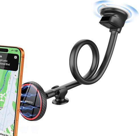 حامل الهاتف الخلوي APPS2Car لـ MagSafe، حامل هاتف على الزجاج الأمامي مقاس 14 بوصة in Kuwait
