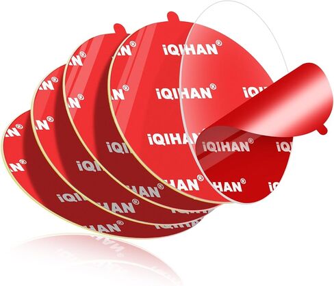 5pcs Sticky Adhesive Pads for Car Phone Mount, 70mm/ 2.76" Double-Sided Heavy Duty Sticker Gel Mounting Tapes Replacement Kit for Suction Cup Dashboard Cell Phone Holder Windshield Dash Cam GPS Base in Kuwait