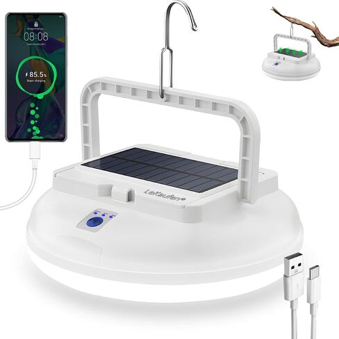 126 LED Solar Camping Lantern, Waterproof Hanging Tent Light in Kuwait