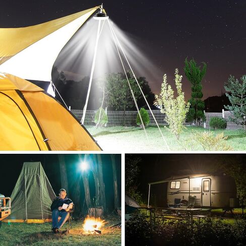 IODOO 4000LM Rechargeable Camping Light with Motion Sensor and Radar , Standby Time of 72 Hours Automatic Light Portable Camping Lantern 30W with Magnet , IPX5 Waterproof Tent Lights in Kuwait