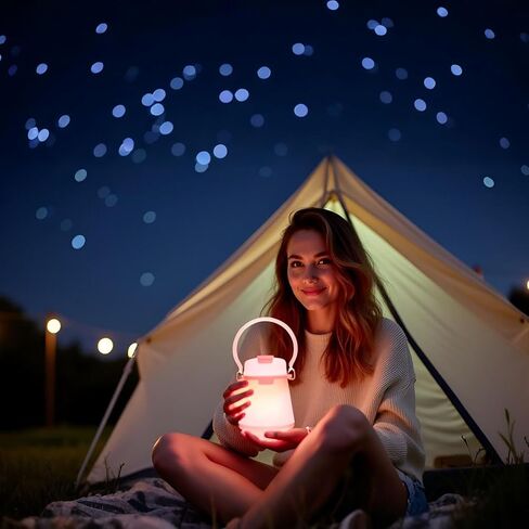 Toycol LED Camping Light, USB Rechargeable LED Decorative Lamp Lantern in Kuwait