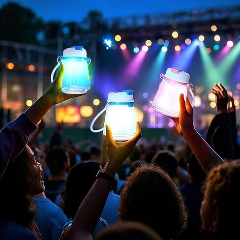 Toycol LED Camping Light, USB Rechargeable LED Decorative Lamp Lantern in Kuwait