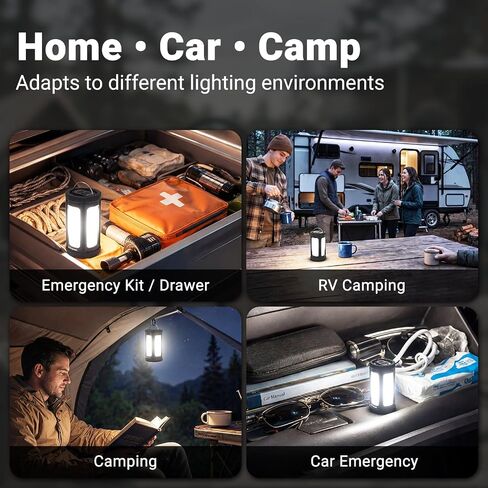 Small Camping Lantern, 600LM Rechargeable with Backup Power Bank in Kuwait