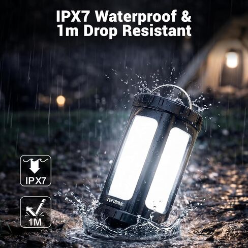 Small Camping Lantern, 600LM Rechargeable with Backup Power Bank in Kuwait