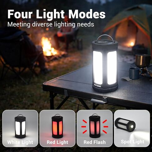 Small Camping Lantern, 600LM Rechargeable with Backup Power Bank in Kuwait