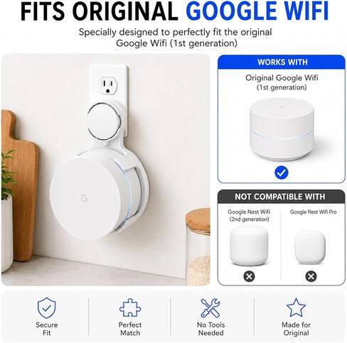 Google WiFi Outlet Wall Mount 3 Pack for AC1200 GA00157-US Mesh Router in Kuwait