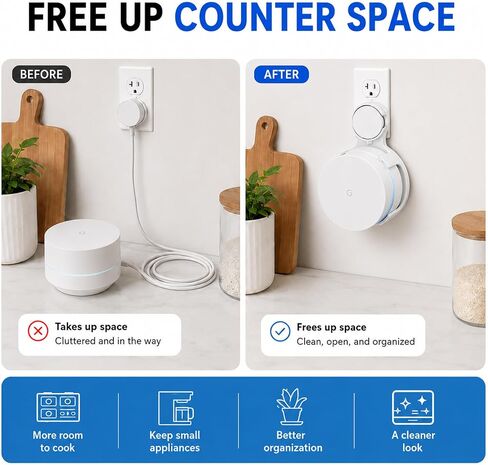 Google WiFi Outlet Wall Mount 3 Pack for AC1200 GA00157-US Mesh Router in Kuwait