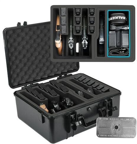 TSA Approved Hard Shell Pistol Case for Air Travel Holds Multiple Handguns in Saudi Arabia