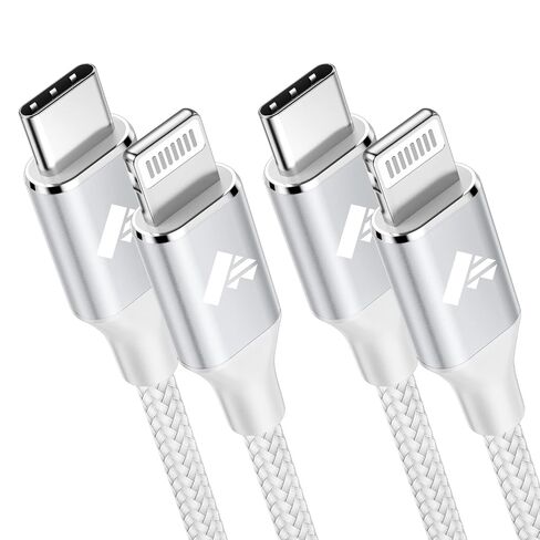 USB C to Lightning Cable 3ft 2Pack, Power Delivery USB C iPhone Cables MFi Certified Braided Type C iPhone Charger Cord Fast Charging Compatible iPhone 11 12 13 14 Pro Max X XS XR 8 7 6s Plus SE, iPad in Saudi Arabia