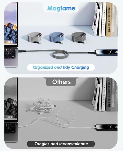 Magnetic Coiled USB A to Lightning Cable 3.3FT for iPhone 14 13 12 Charging in Kuwait