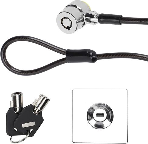 Acouto Laptop Lock AntiTheft Steel Cable for Security in Office Home 2m Length Galvanized Protection in Saudi Arabia