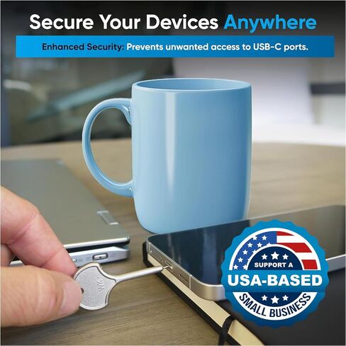 USB C Port Blockers 5 Pack, Stainless Steel Security Locks with Key in Saudi Arabia