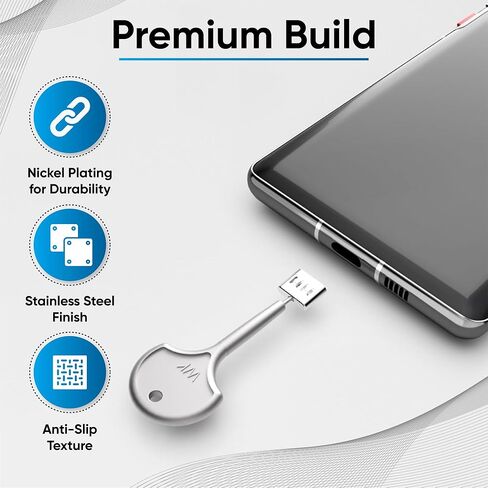 USB C Port Blockers 5 Pack, Stainless Steel Security Locks with Key in Saudi Arabia