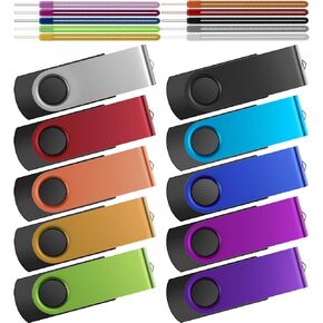 Kepmem Swivel Pen Drive 8GB USB 3.0 Memory Stick Pack of 10,Flash Drive in Saudi Arabia