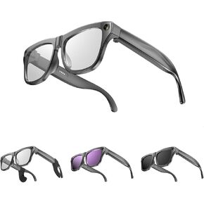 AI Smart Glasses – 1080P Camera with EIS, AI Voice Control, Bluetooth 5.4 Audio, Real-Time Translation, IP65 Waterproof, 260mAh Battery, Open-Ear Directional Sound, Lightweight for Outdoor & Daily Use in Kuwait
