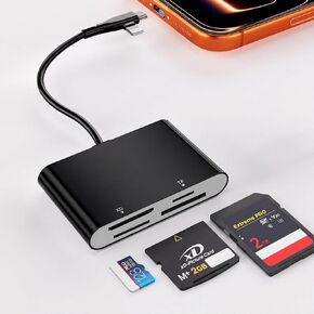 Memory Stick Pro Duo Adapter, SD/XD/TF/MS Card Reader for Lightning/USB-C in Saudi Arabia