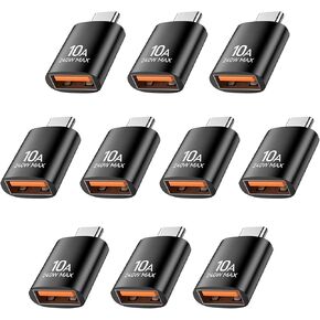 10 Pack USB C to USB Adapter,10Gbps USB A Female to USB C Male Adapter in Kuwait