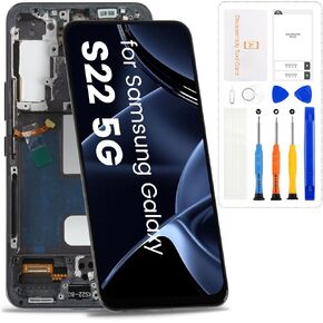 for Samsung Galaxy S22 5G Screen Replacement,Incell, Black with Frame in Saudi Arabia