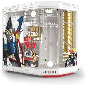 HYTE Y70 Gundam Wing Official Licensed - Mid-Tower ATX Gaming PC Desktop Case - Panoramic Tempered Glass - Dual Chamber - High Airflow Chassis - PCIE 4.0 Riser Cable Included - White in Kuwait