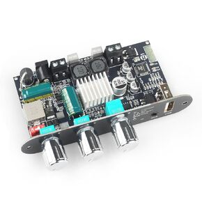 ZK-1001B Mono Amplifier Board with TWS, 100W Power Output, Vehicle Amplifier Wide Voltage Input 9-24V, Supports USB/AUX/Bluetooth, Black (Black2 ZK-1001U) in Saudi Arabia