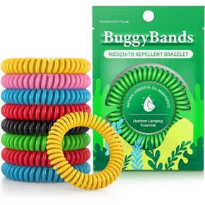 BuggyBands 24 Pack DEET-Free Mosquito Repellent Bracelets for Adults & Kids in Kuwait