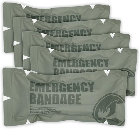RHINO RESCUE 6" Israeli Emergency Bandage, Tactical IFAK Dressing 2PC in Kuwait