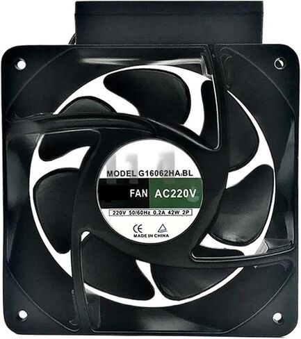 G16062HA2BL AC 220V 0.2A 42W 160x160x62mm 2-Wire Cooling Fan in Saudi Arabia