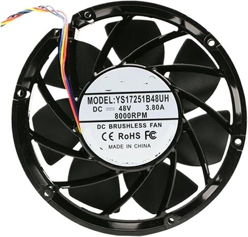DC 24V 48V 170MM 172x150x51mm Cooling Fan(24V 8000rpm 4-Wire) in Saudi Arabia