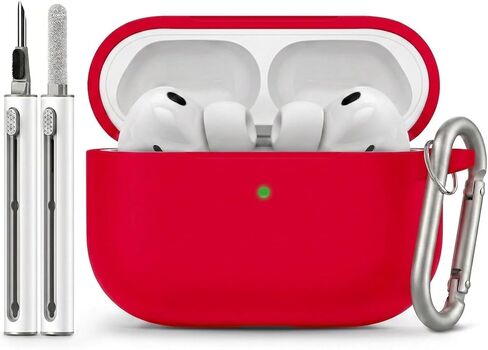 for AirPods Pro 3 Case 2025 with Cleaner Kit, Full-Coverage dustproof Soft Silicone Design for AirPods Pro 3rd Generation Comes with Keychain,Suitable for Women Men,Black in Saudi Arabia