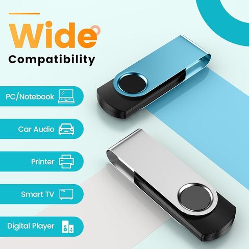 Kepmem Swivel Pen Drive 8GB USB 3.0 Memory Stick Pack of 10,Flash Drive in Saudi Arabia