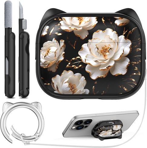 RFUNGUANGO AirPods 4 Case Clear Soft TPU Transparent White in Saudi Arabia