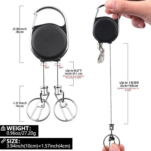 Dual Tool Fishing Retractor Heavy Duty, 2-Hook Zinger with Cord in Saudi Arabia