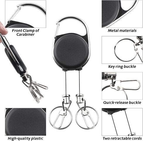 Dual Tool Fishing Retractor Heavy Duty, 2-Hook Zinger with Cord in Saudi Arabia