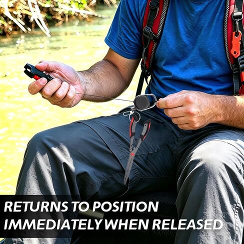 Dual Tool Fishing Retractor Heavy Duty, 2-Hook Zinger with Cord in Saudi Arabia