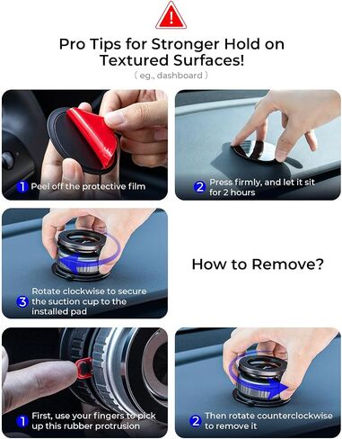 2-Pack Vacuum Magnetic Phone Holder for Car [All-Metal & 119+lbs Suction] in Kuwait