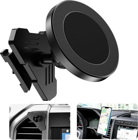 Surfcabin CNC Vent Phone Holder, Magnetic Car Air Vent Phone Holder Cradles Mount Compatible with F150 2015-2020 & Super Duty F250 F350 F450 2017-2021 Universal Bracket Stand for iPhone & Android in Kuwait