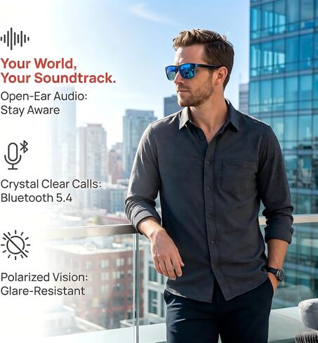 Bluetooth Audio Smart Sunglasses with HandsFree Calling/Music/Voice Control in Saudi Arabia
