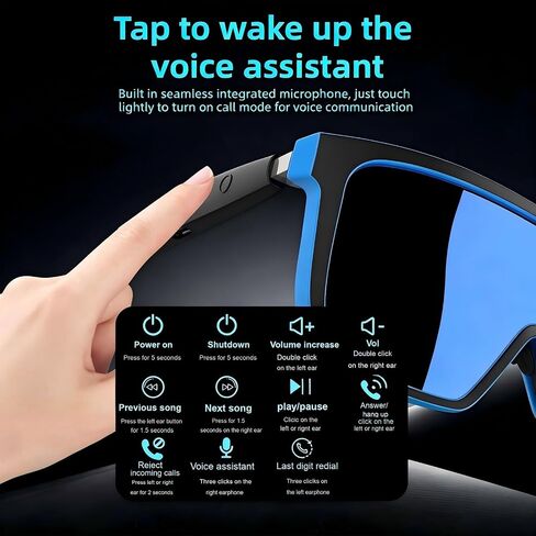 Bluetooth Audio Smart Sunglasses with HandsFree Calling/Music/Voice Control in Saudi Arabia