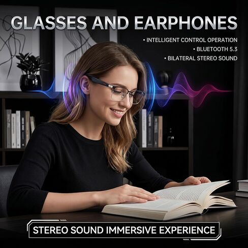 Smart Bluetooth Glasses for Men Women, Polarized UV400 Lenses in Kuwait