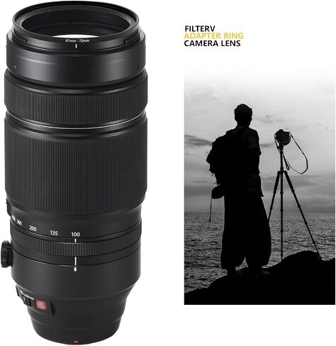 72mm to 58mm Step-up Adapter Rings Filter Adapter Black Metal Step Down Filter Ring Adapter Compatible with All Brand UV CPL ND Camera Lens Filter Stepping Rings (72mm-58mm) in Kuwait