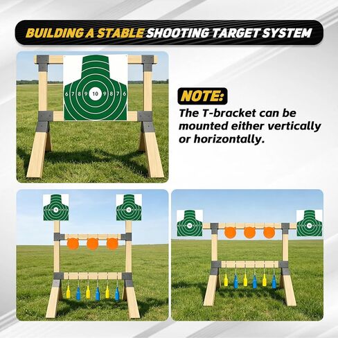 2x4 Target Stand Brackets Set Heavy Duty Shooting Target Hanger Holder Rack in Kuwait