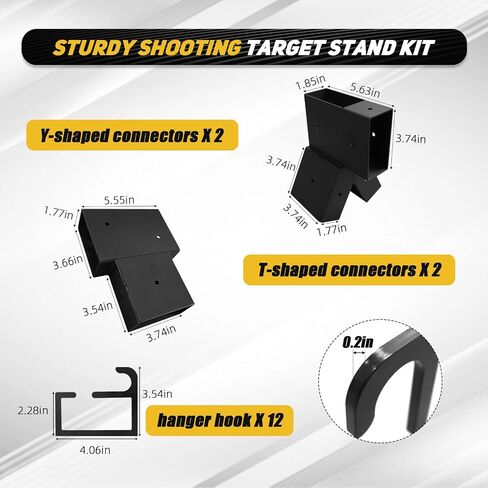 2x4 Target Stand Brackets Set Heavy Duty Shooting Target Hanger Holder Rack in Kuwait
